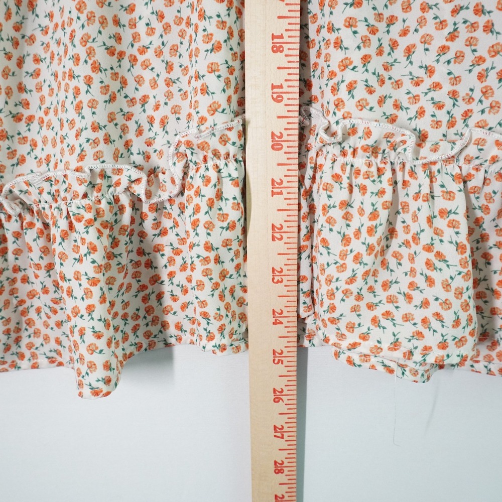 Sienna‎ Sky Floral Print Babydoll Tank Tie Strap Sleeveless Casual Summer S Y2K - Picture 6 of 6